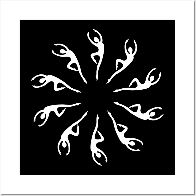 Dancer Snowflake Wall Art by PixHailDesigns